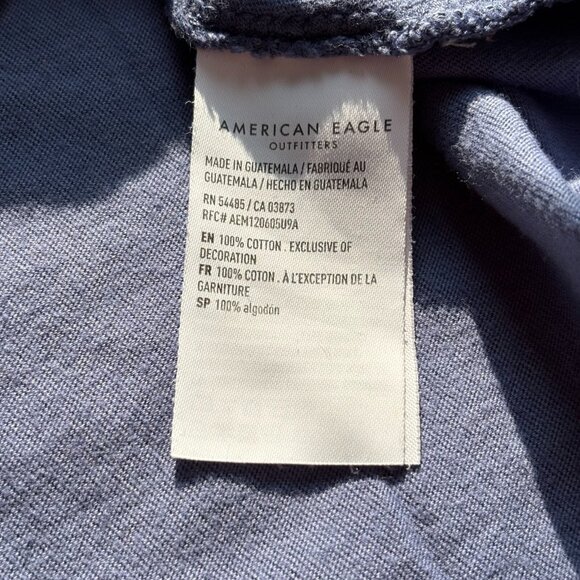 American Eagle Led Zepplin Womens Top Shirt Medium Blue Band Tee Rock Roll 18338 - Picture 6 of 8